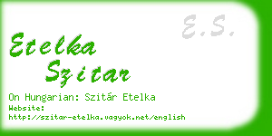 etelka szitar business card
